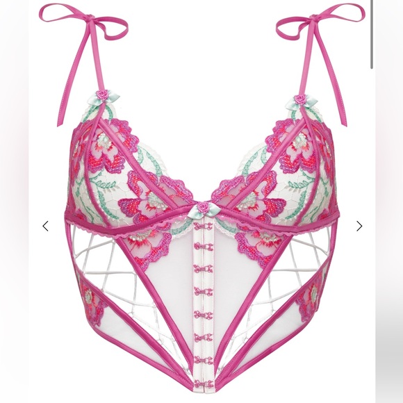 For Love & Lemons Festival Floral Bustier - Picture 2 of 5